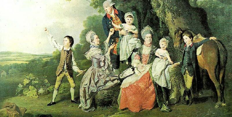 ZOFFANY  Johann the bradshaw family, c. Sweden oil painting art